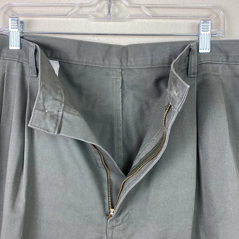 Flyers | Green Cotton Dress Pant Trousers Men's 42x30